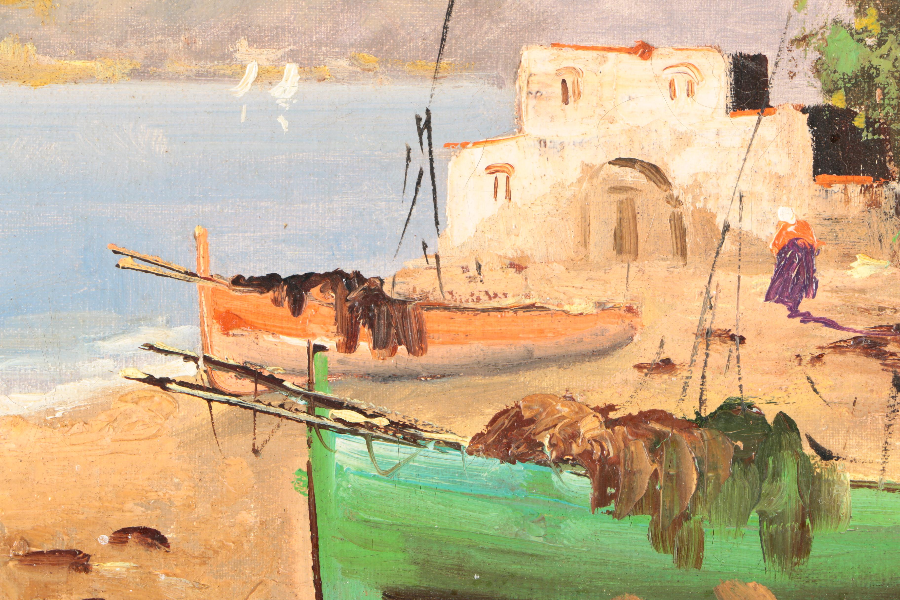 Oil Painting on Canvas of Coastal Scene