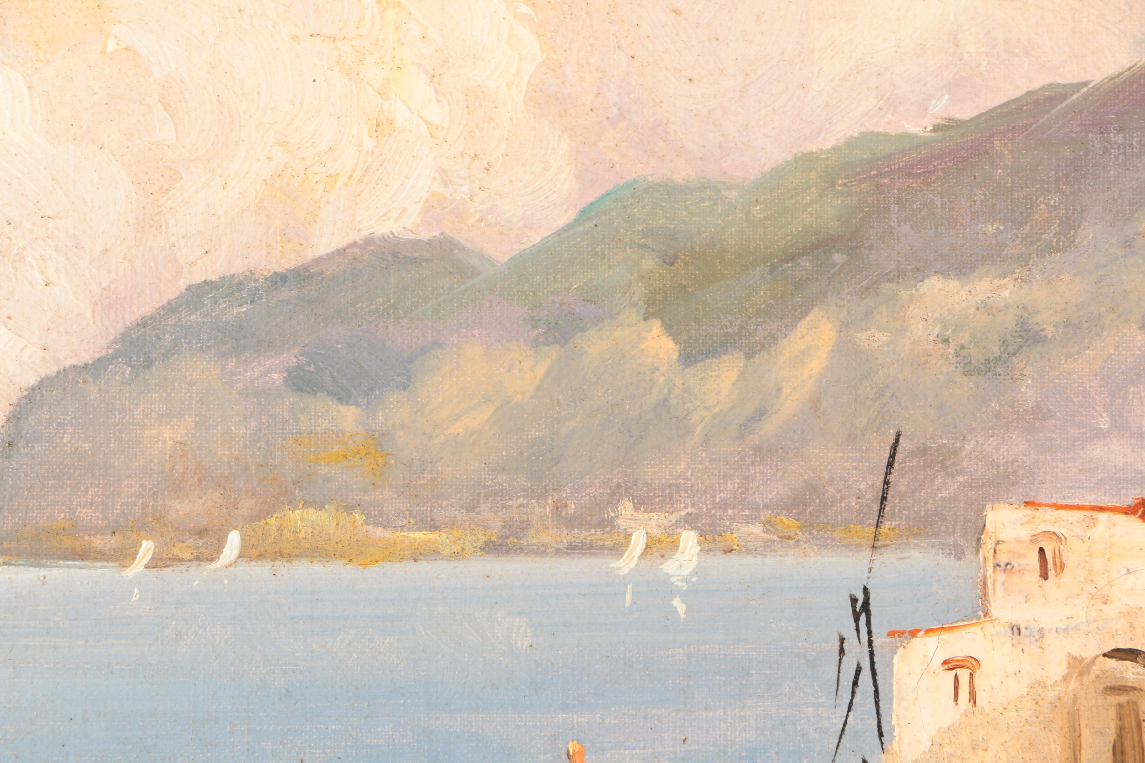 Oil Painting on Canvas of Coastal Scene