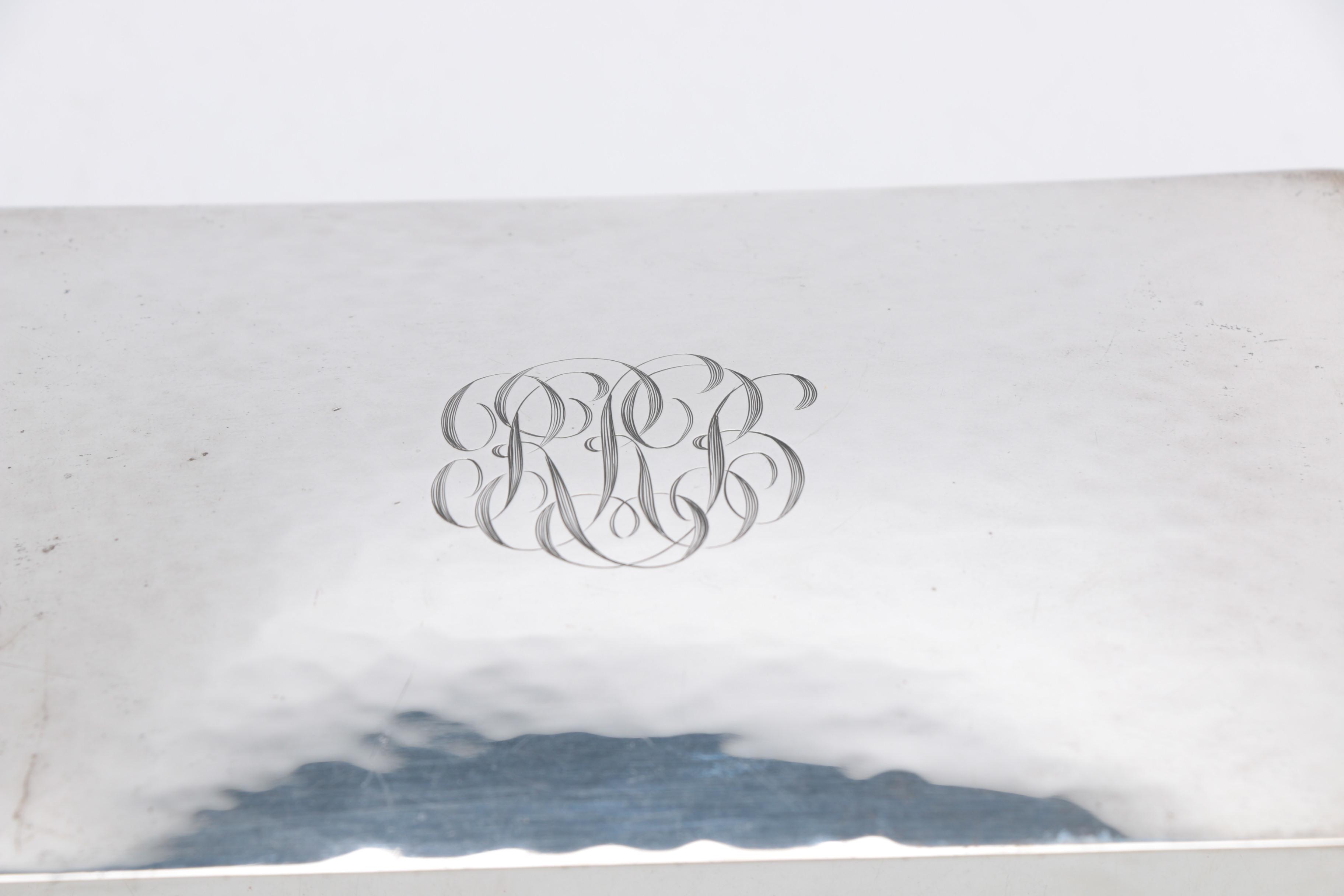Hand-Wrought Monogrammed Sterling Silver Box