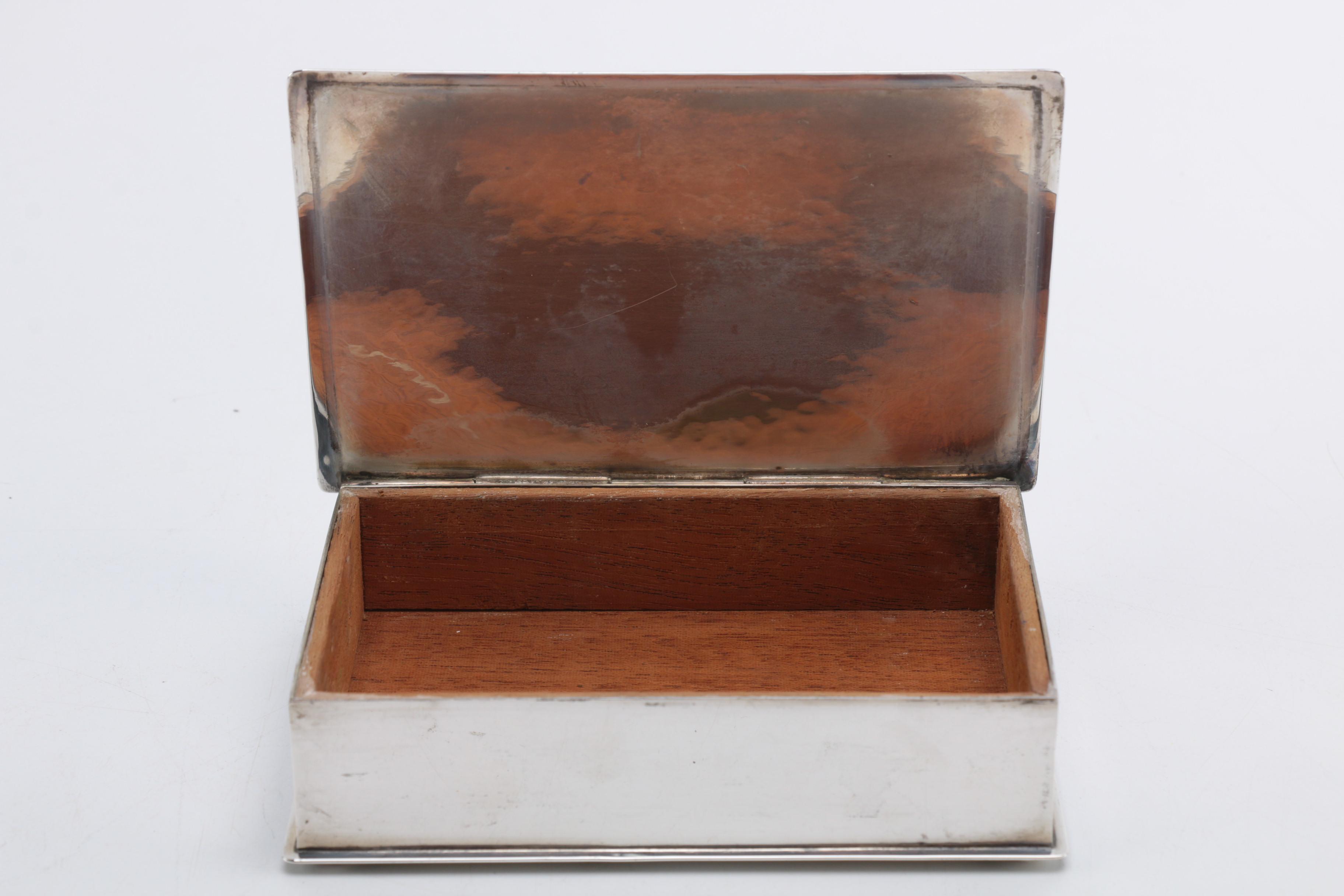 Hand-Wrought Monogrammed Sterling Silver Box