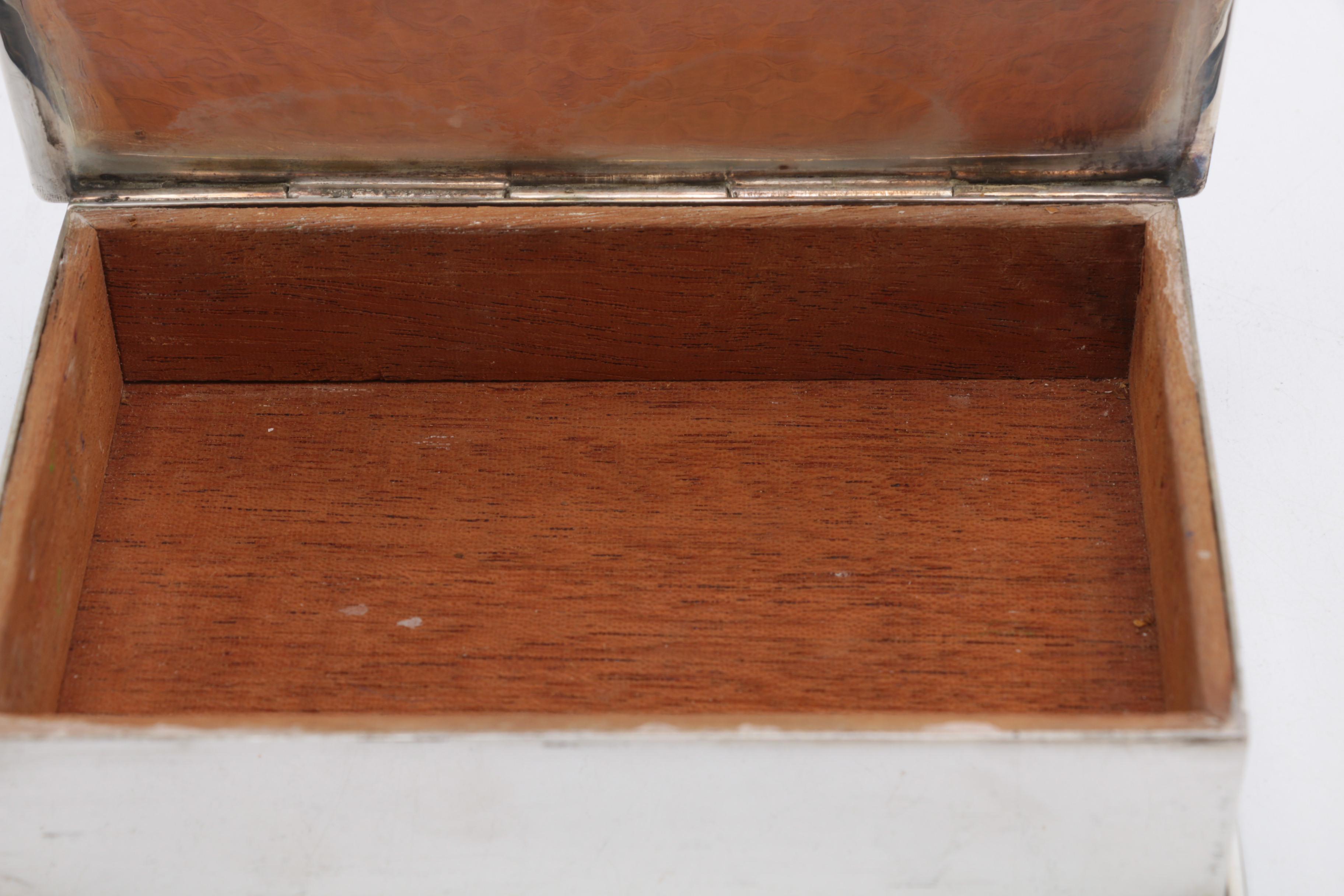 Hand-Wrought Monogrammed Sterling Silver Box