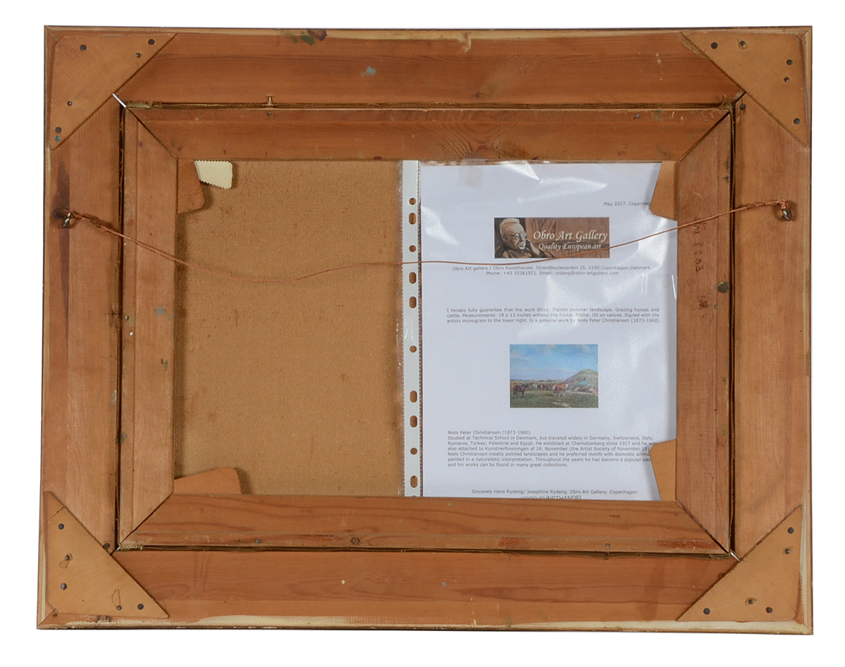 Niels Christiansen Original Pastoral Oil Painting on Canvas