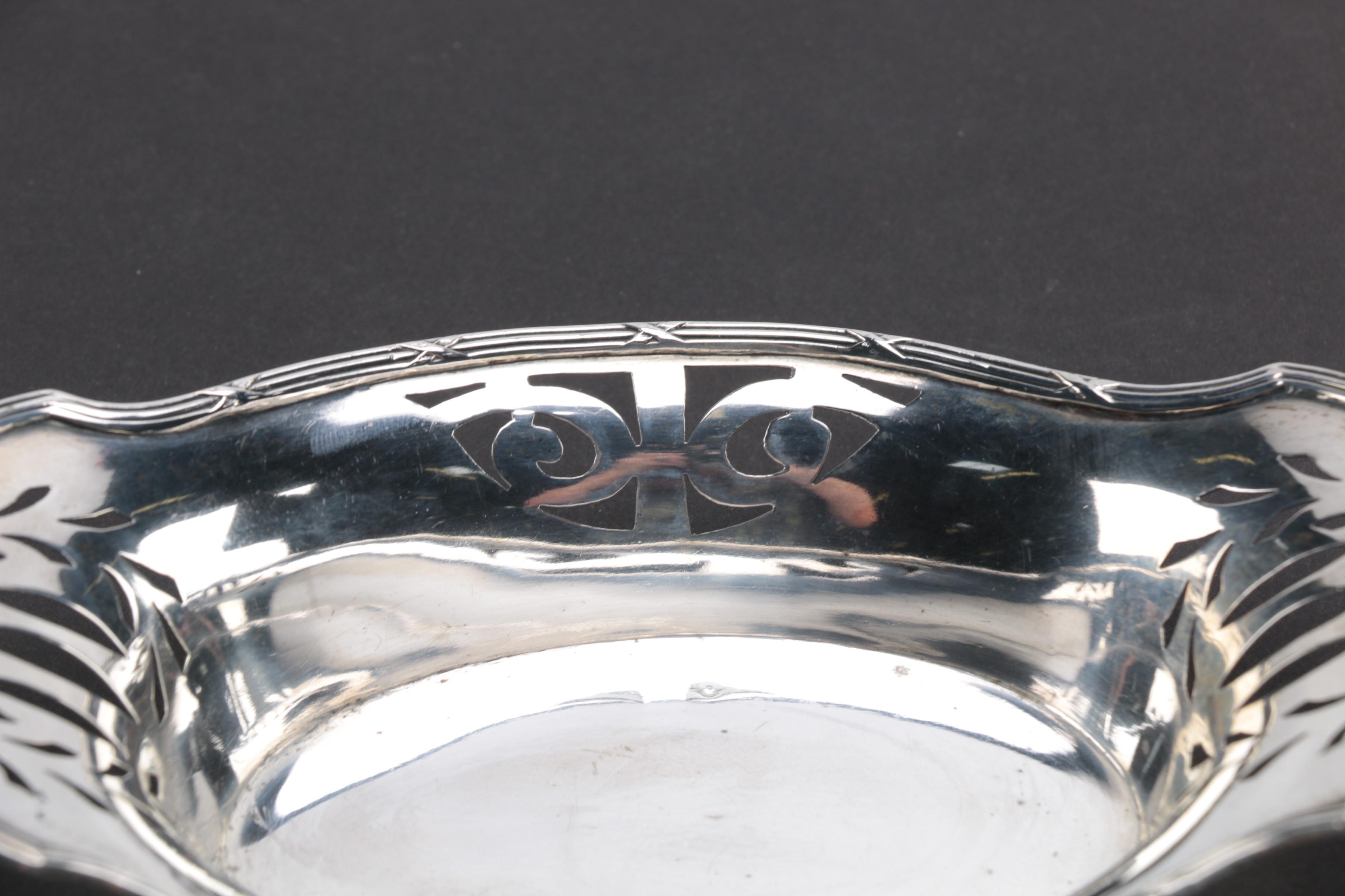 German 800 Pierced Silver Trays