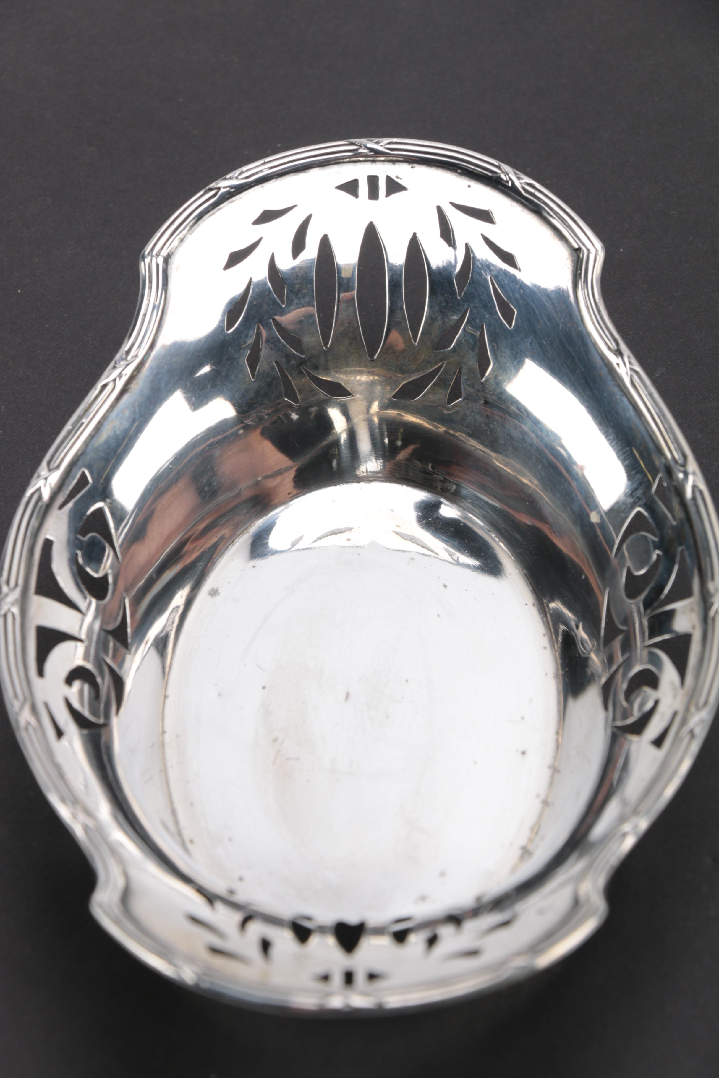 German 800 Pierced Silver Trays