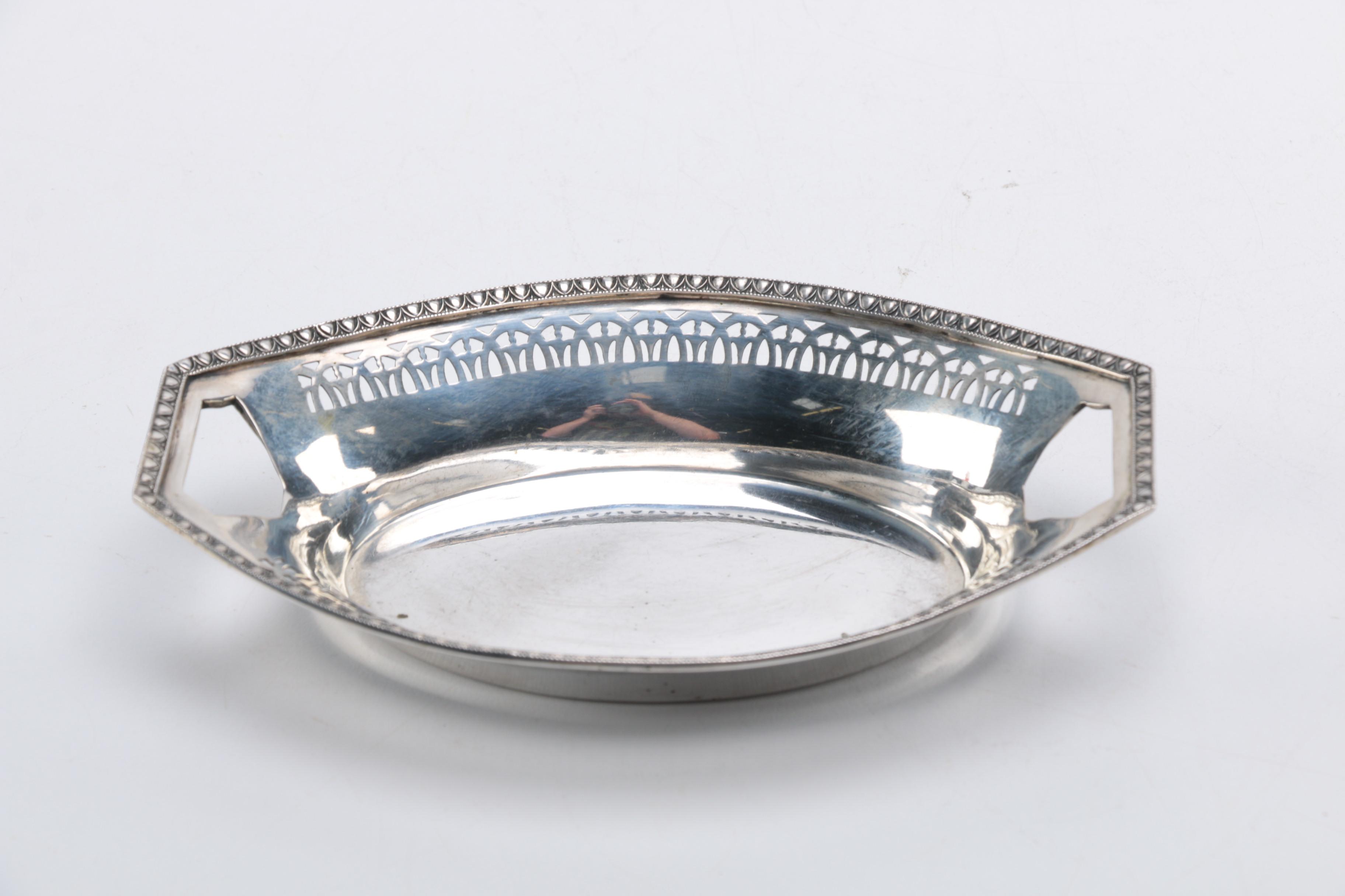 German 800 Pierced Silver Trays
