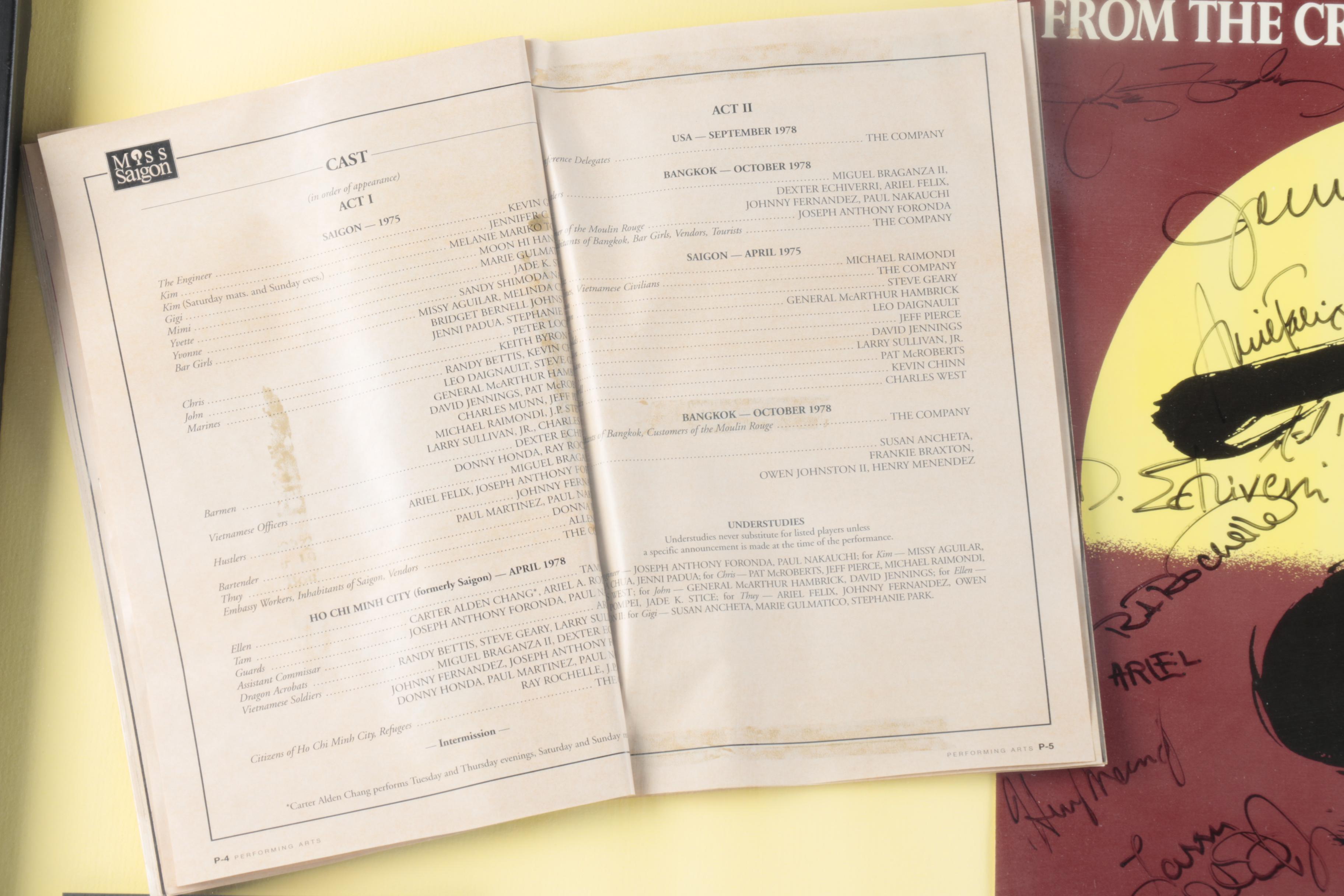 Cast Signed "Miss Saigon" Poster