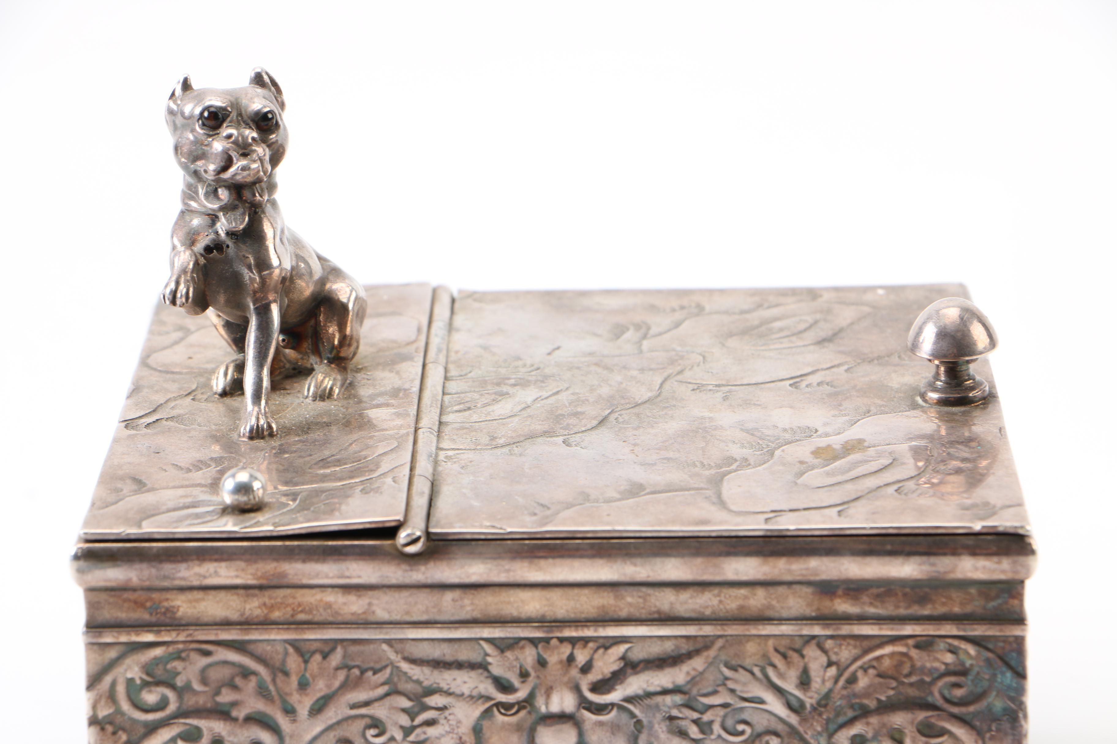 Derby Silver Co. Silver Plate Tobacco Humidor