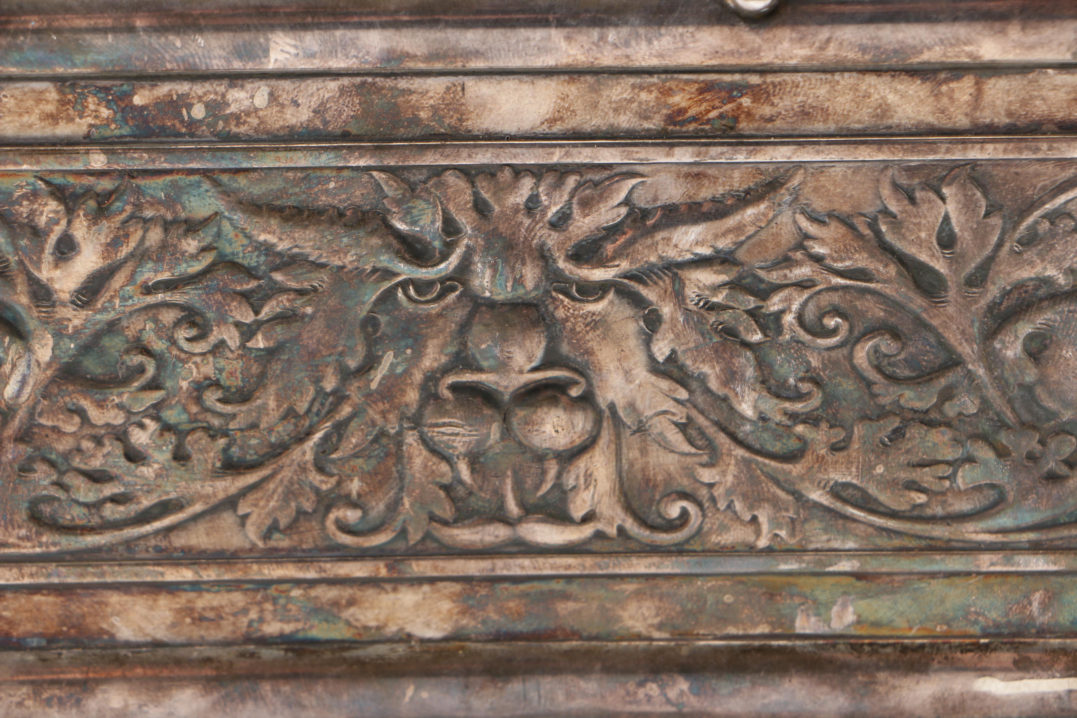 Derby Silver Co. Silver Plate Tobacco Humidor