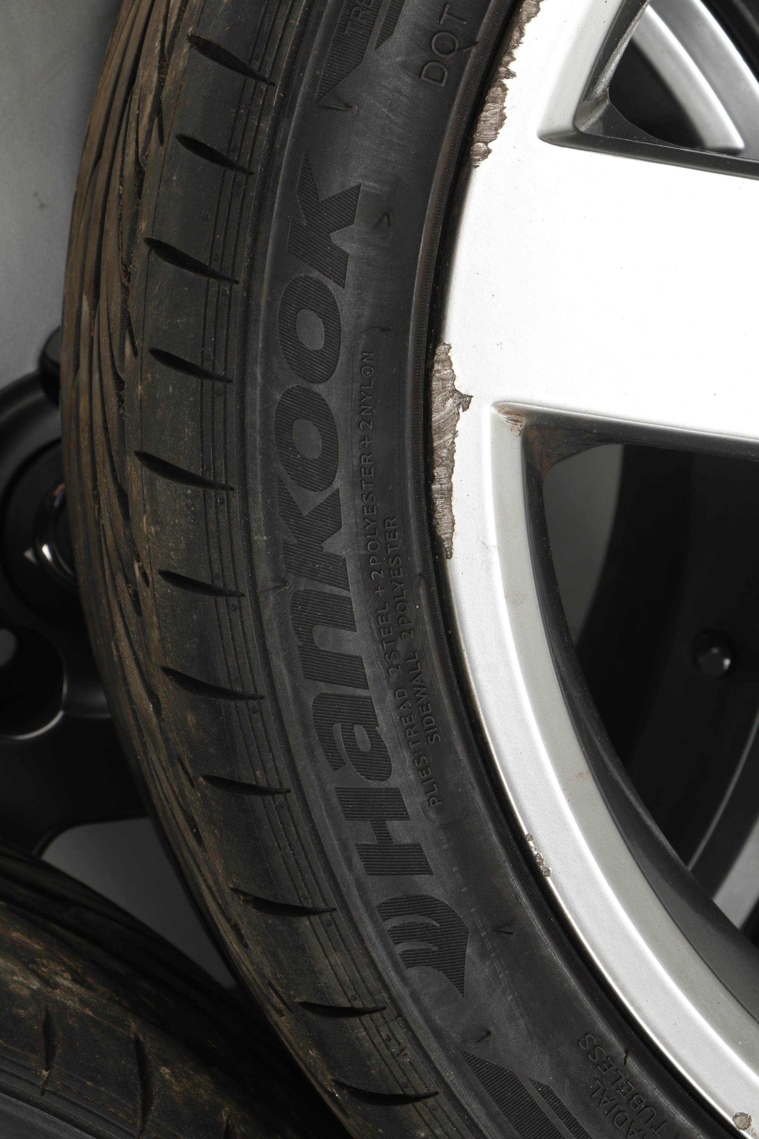 Hankook Ventus V12 EVO Racing Tires with Volvo Rims