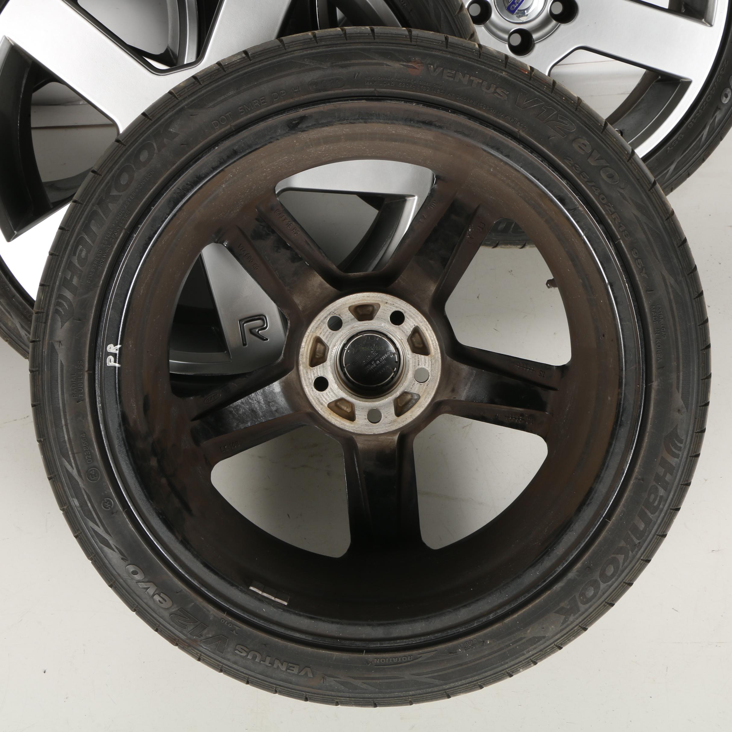 Hankook Ventus V12 EVO Racing Tires with Volvo Rims