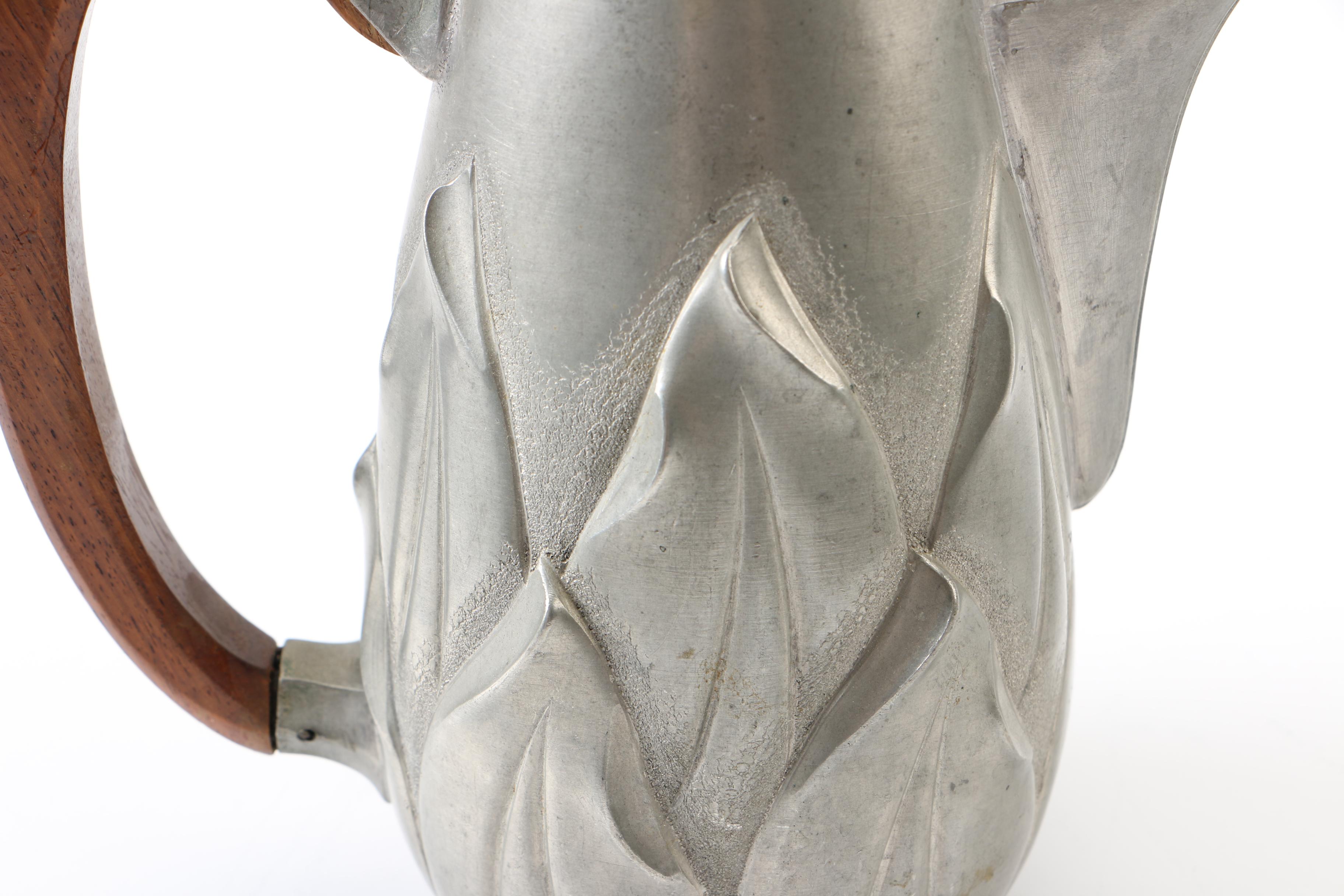 Pewter Coffee Pot and Tableware by Etain Garanti