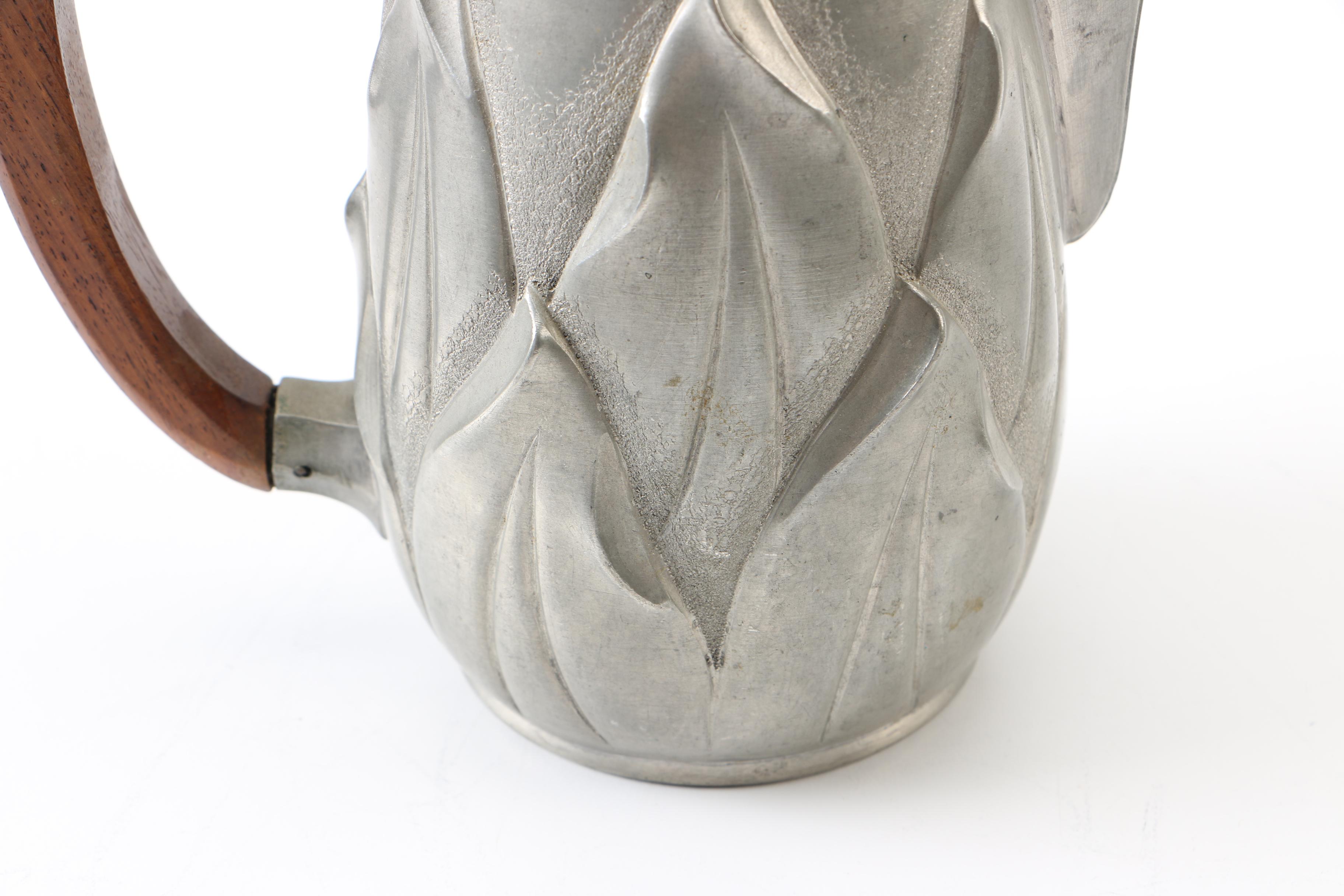 Pewter Coffee Pot and Tableware by Etain Garanti