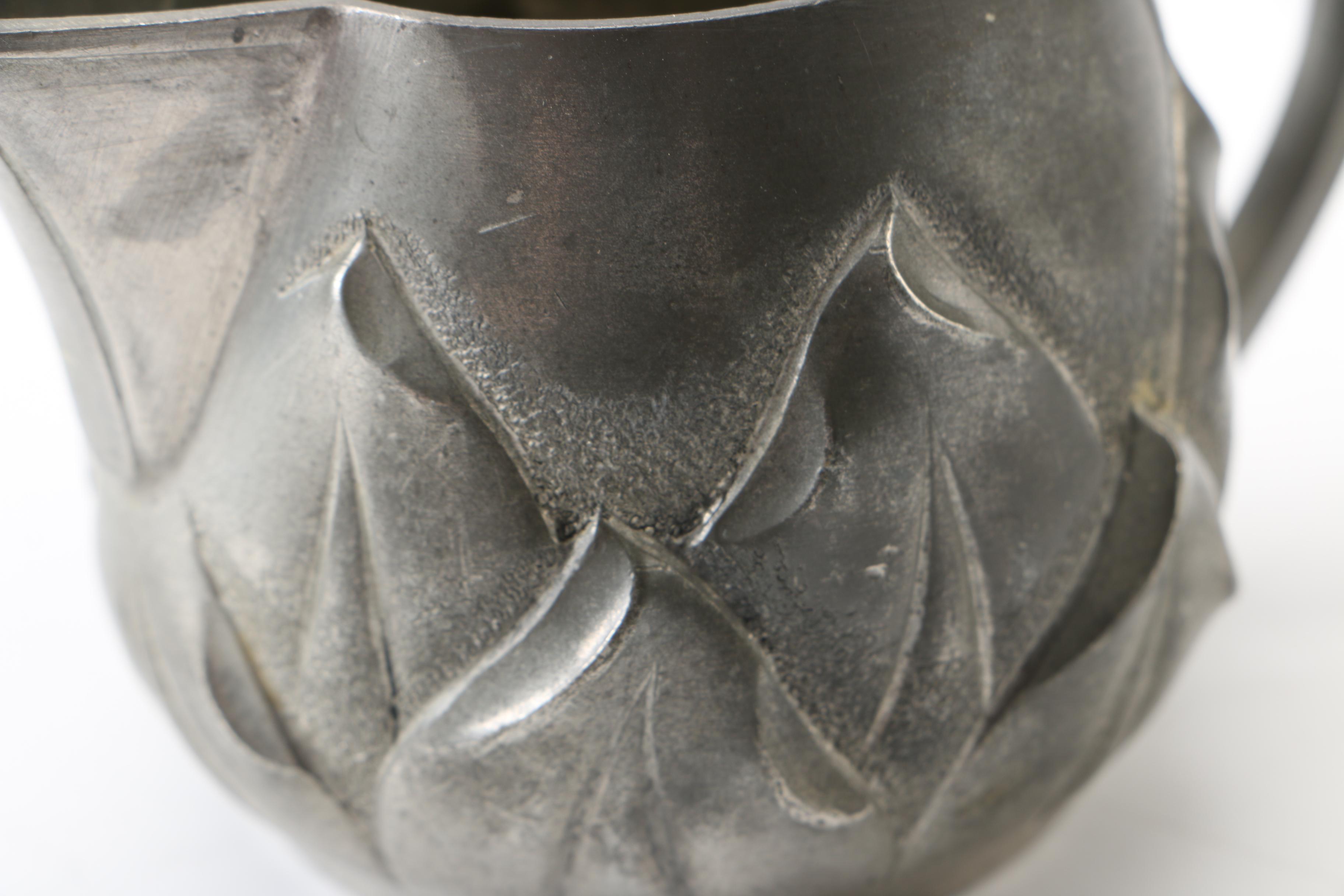 Pewter Coffee Pot and Tableware by Etain Garanti