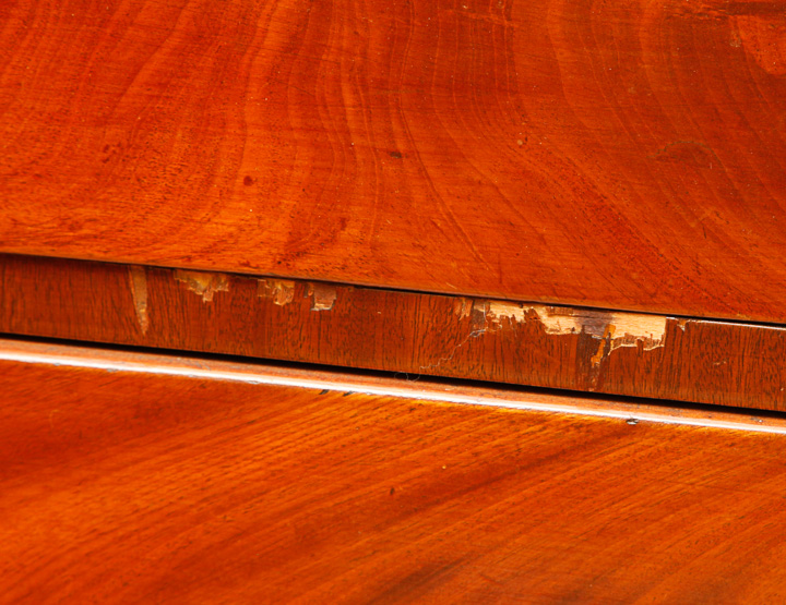 Vintage Book Matched Veneer Chest of Drawers