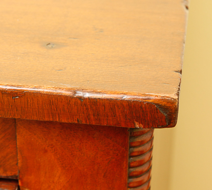 Vintage Book Matched Veneer Chest of Drawers