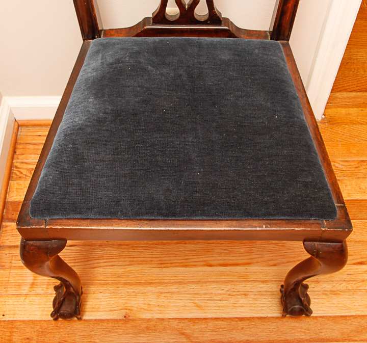 Vintage Chippendale Style Mahogany Side Chair