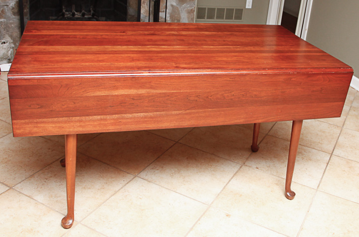 Vintage Cherry Drop Leaf Table