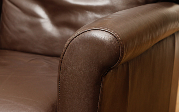 Pair of Leather Reclining Chairs by Italsofa