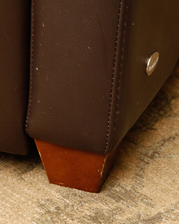 Pair of Leather Reclining Chairs by Italsofa