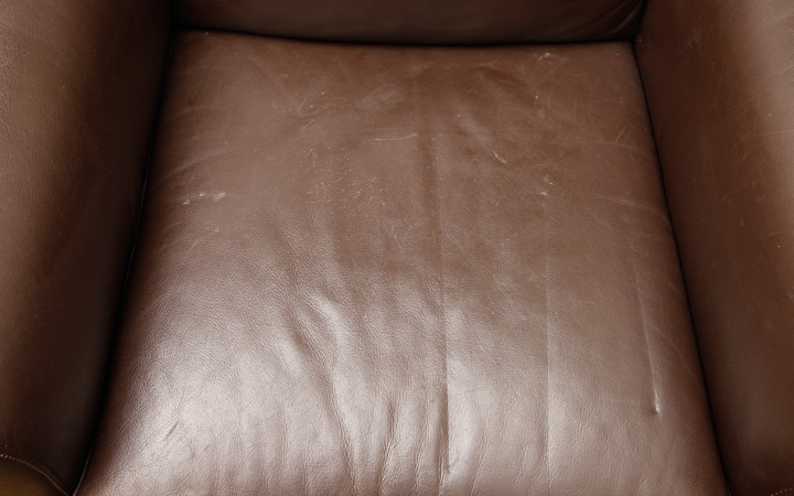 Pair of Leather Reclining Chairs by Italsofa