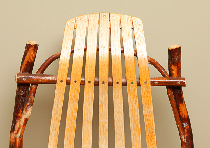 Amish Hickory and Oak Rocking Chair