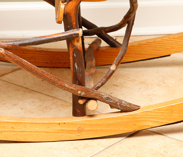 Amish Hickory and Oak Rocking Chair