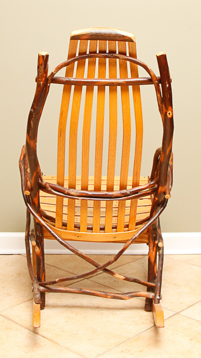 Amish Hickory and Oak Rocking Chair