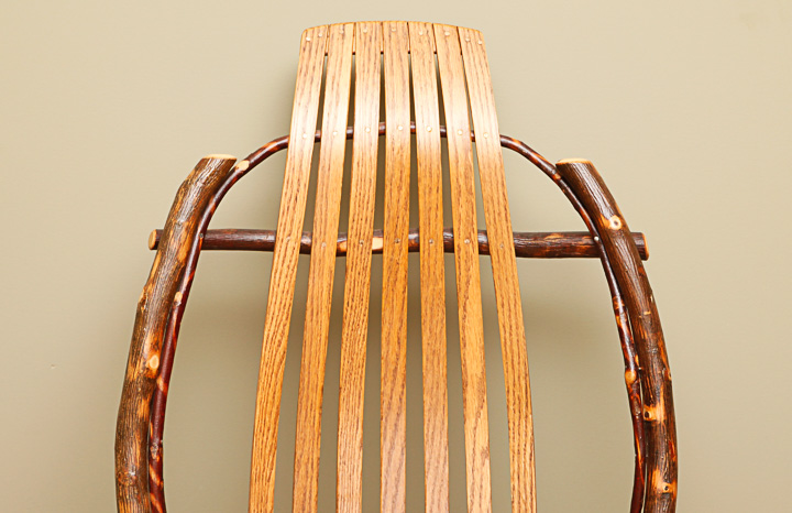 Amish Hickory and Oak Rocking Chair