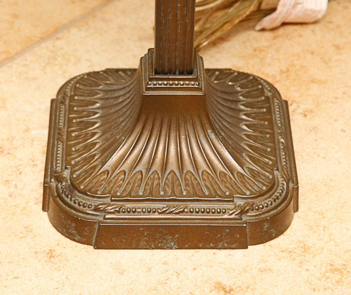 Gold Tone Metal Floor and Table Lamp