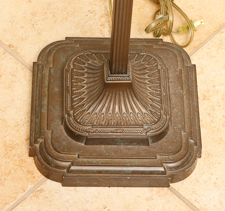 Gold Tone Metal Floor and Table Lamp