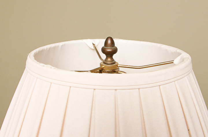 Gold Tone Metal Floor and Table Lamp