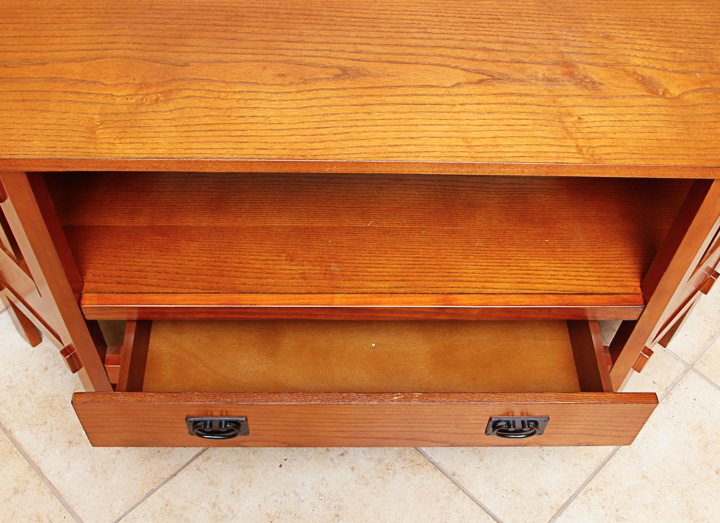 Mission Style Oak Television Stand