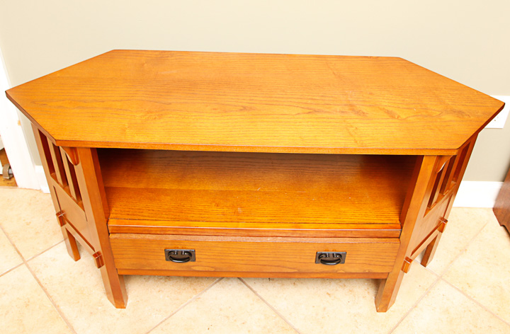 Mission Style Oak Television Stand