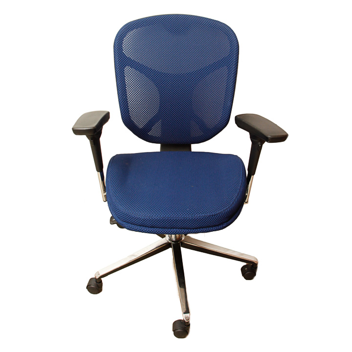 Blue Rolling Office Chair