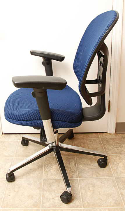 Blue Rolling Office Chair