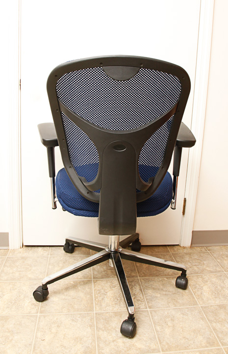 Blue Rolling Office Chair