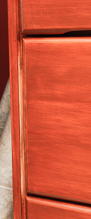 Four-Tier Wooden Filing Cabinet