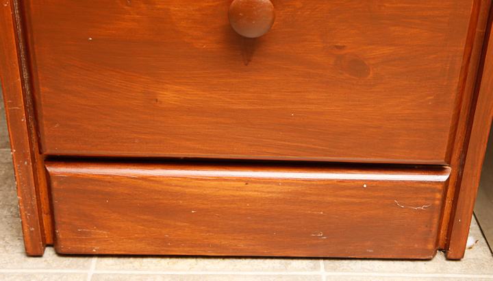 Four-Tier Wooden Filing Cabinet