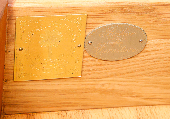 Baker Furniture "Historic Charleston" Mahogany Console Table