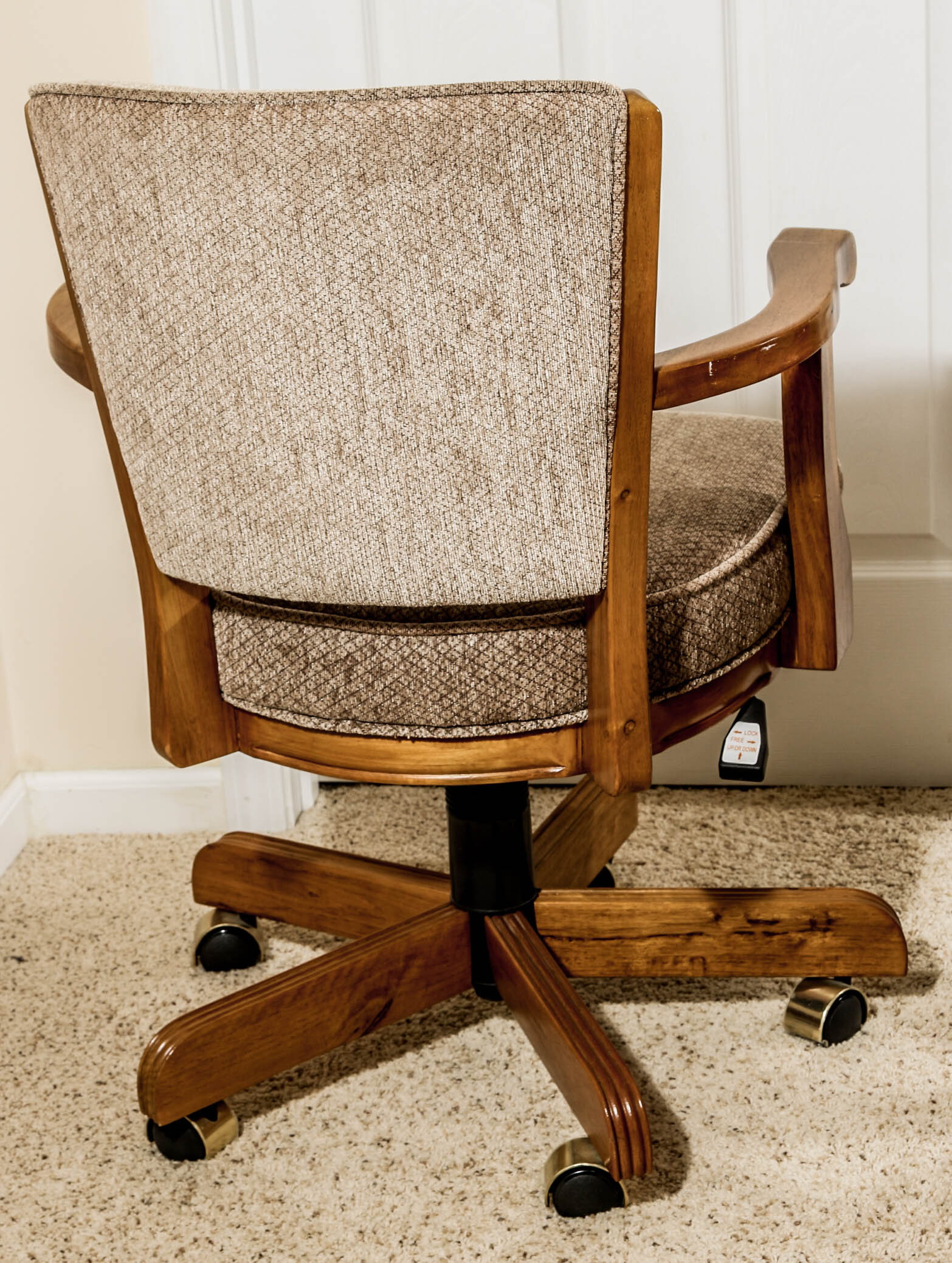 Wooden Poker Table with Four Chairs