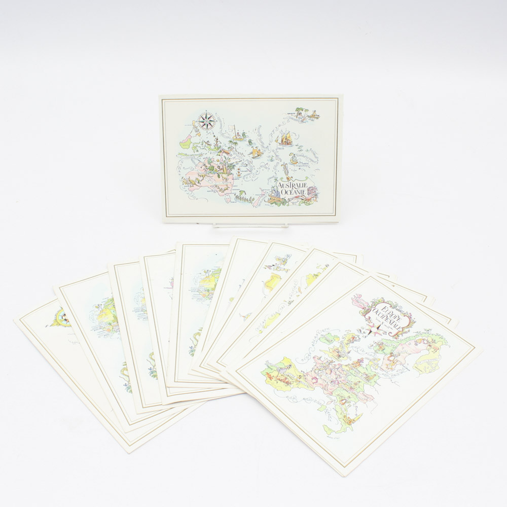 Vintage Pan American Airline Menu Collection