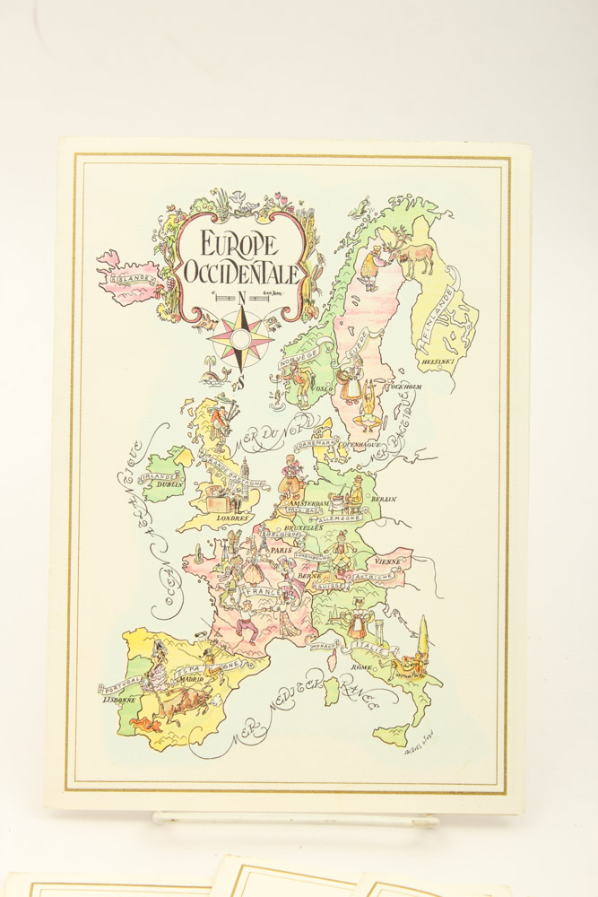 Vintage Pan American Airline Menu Collection