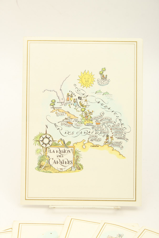 Vintage Pan American Airline Menu Collection