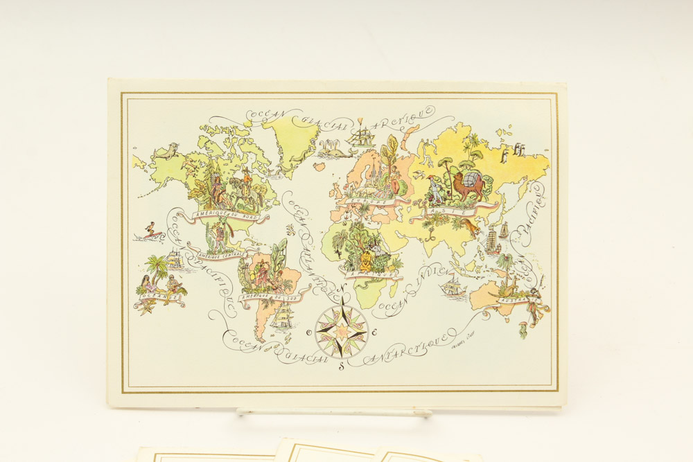 Vintage Pan American Airline Menu Collection