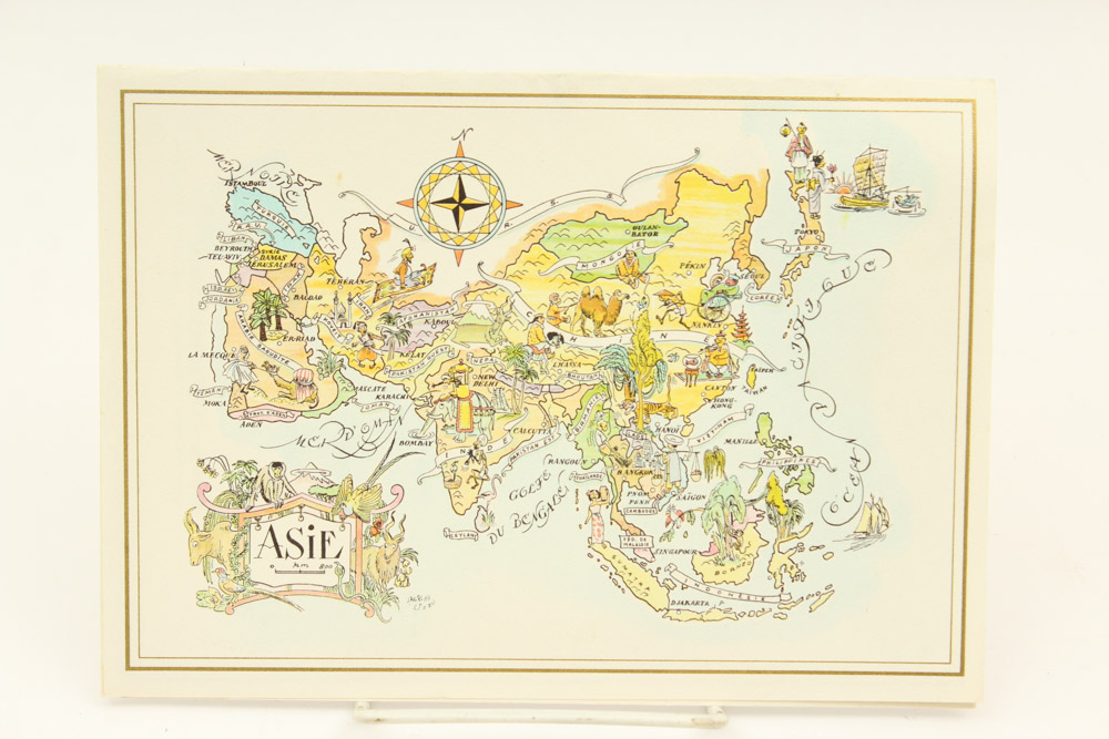 Vintage Pan American Airline Menu Collection