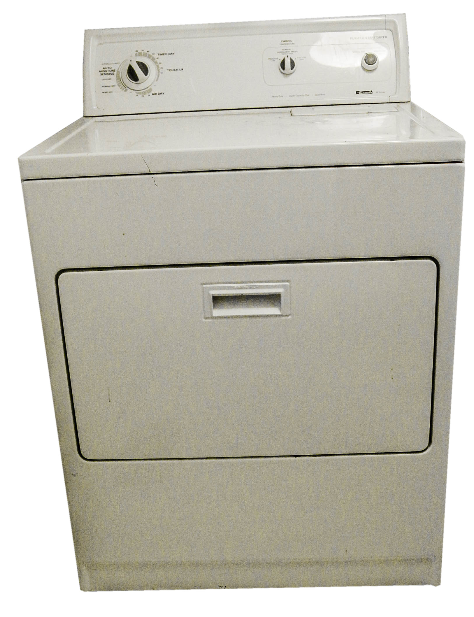 A Kenmore 80 Series Front Load Washer And Top Load Dryer Set