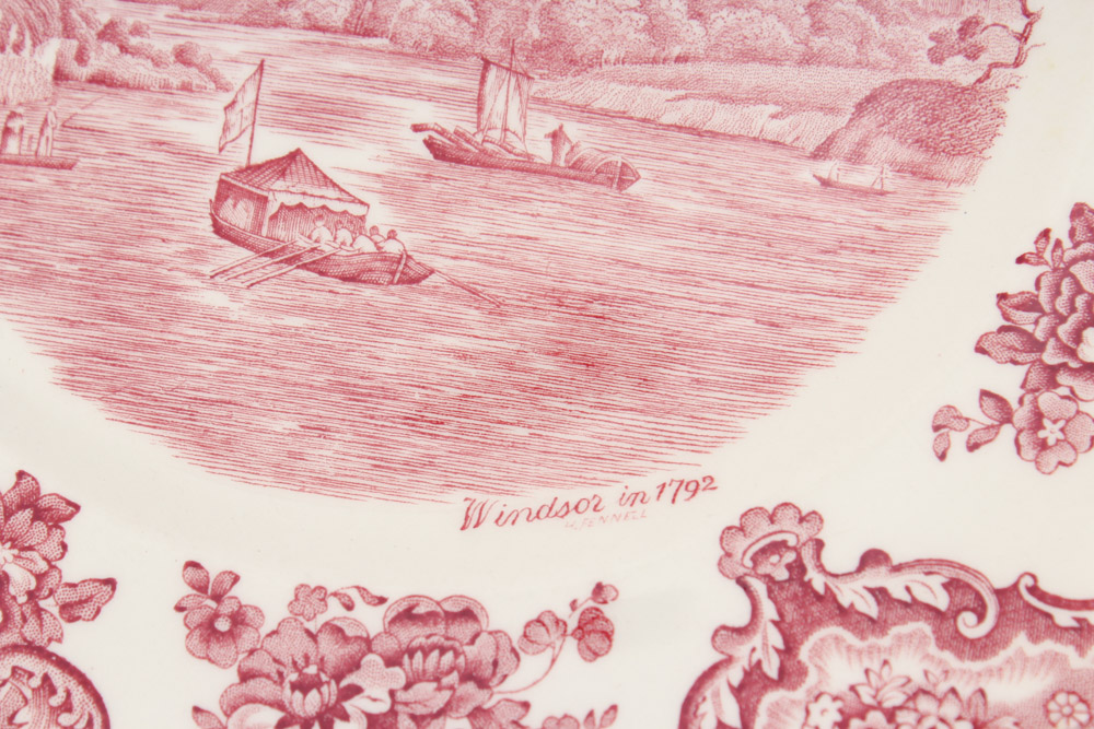 Vintage Johnson Brothers "Old British Castles" Pink Dinnerware