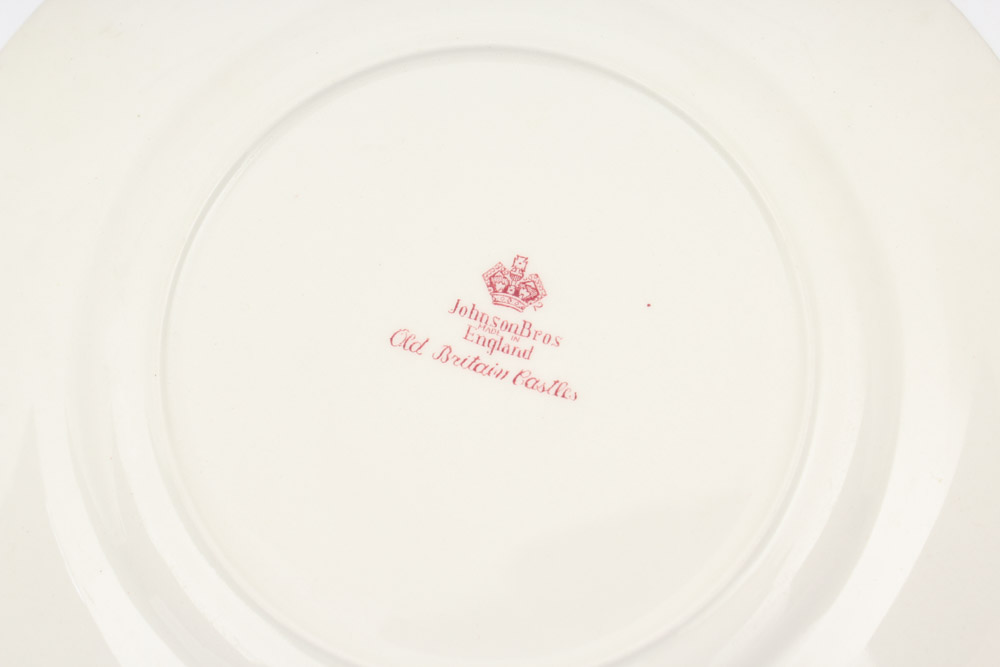 Vintage Johnson Brothers "Old British Castles" Pink Dinnerware