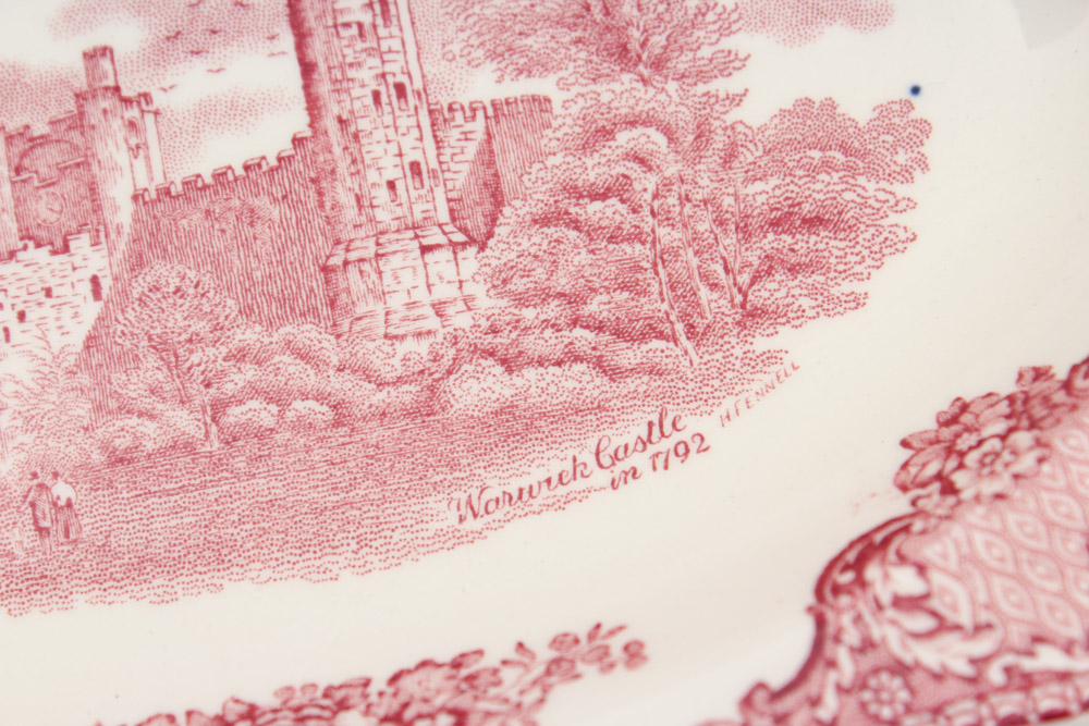 Vintage Johnson Brothers "Old British Castles" Pink Dinnerware