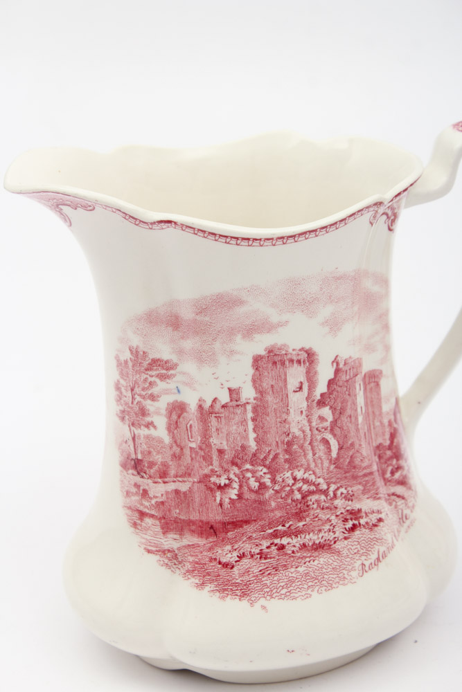 Vintage Johnson Brothers "Old British Castles" Pink Dinnerware